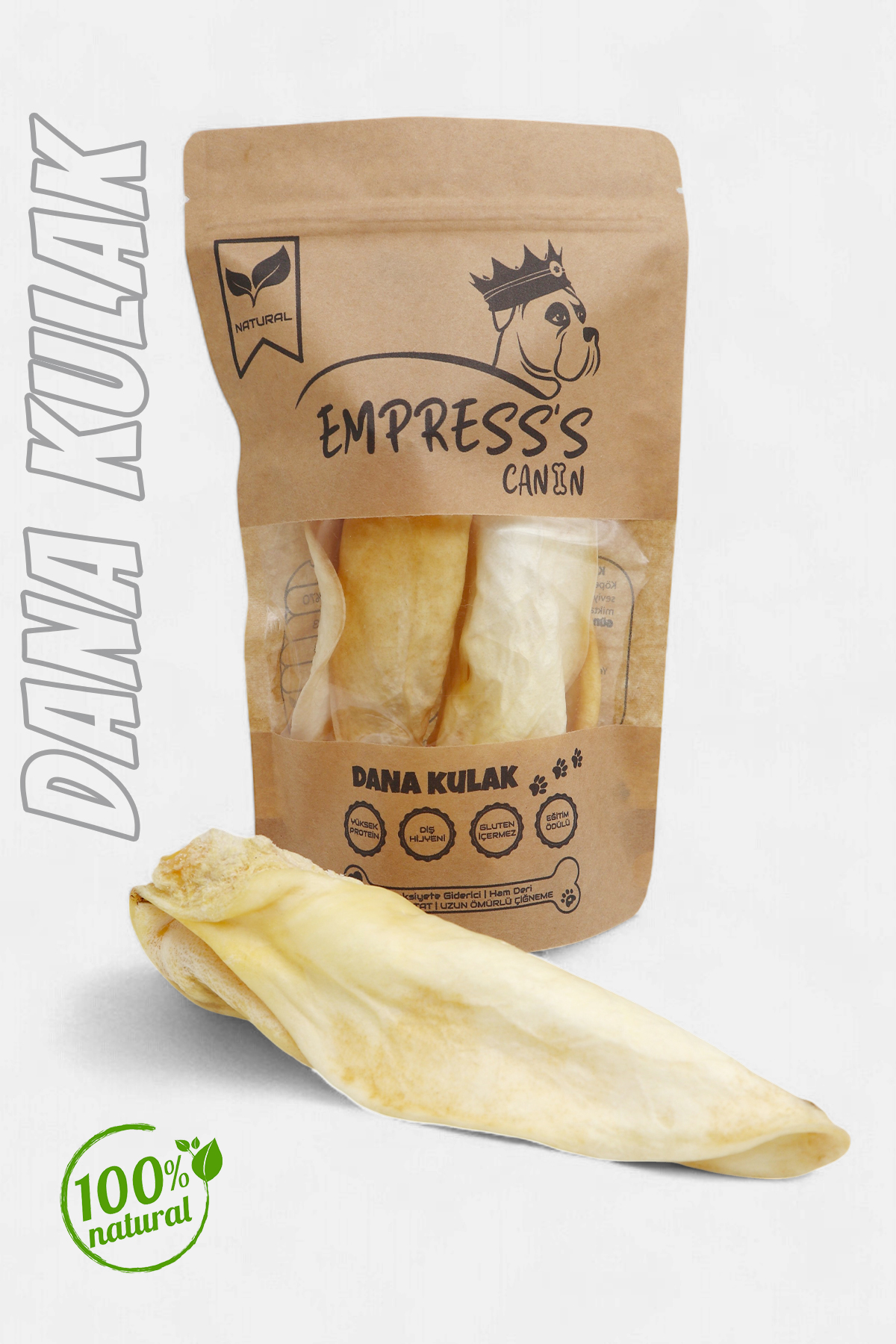 Dana Kulak %100 Doğal Köpek Ödül Maması