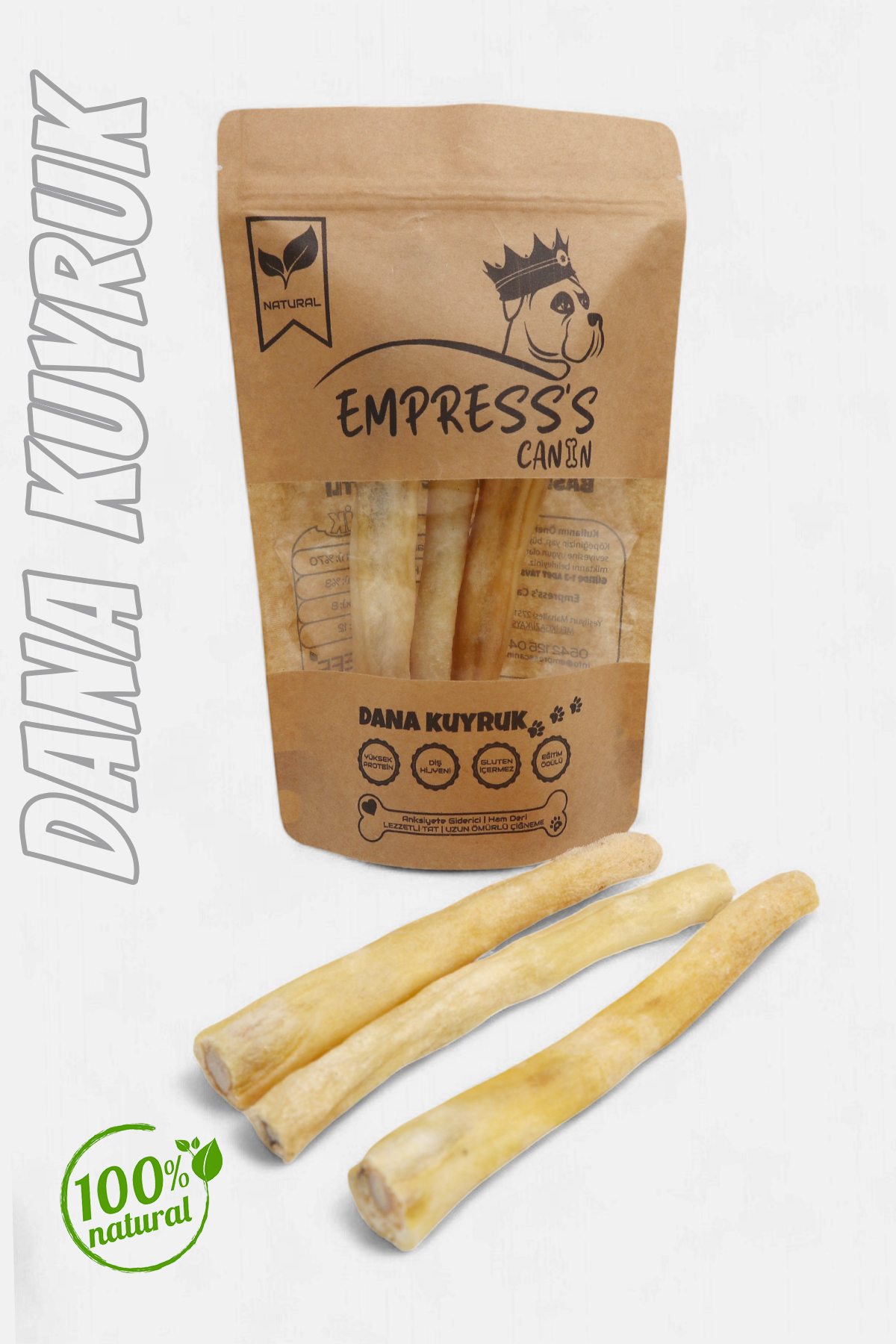 Dana Kuyruk %100 Doğal Köpek Ödül Maması