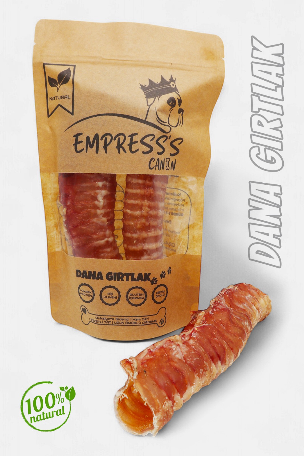 Dana Gırtlak Çiğnemelik Köpek Ödül Maması