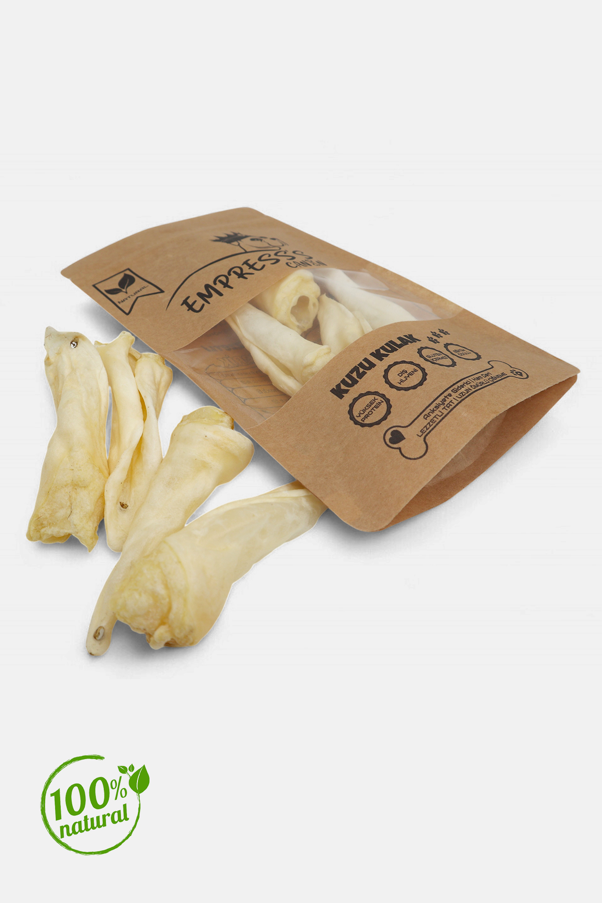 Kuzu Kulak Çiğnemelik Köpek Ödül Maması