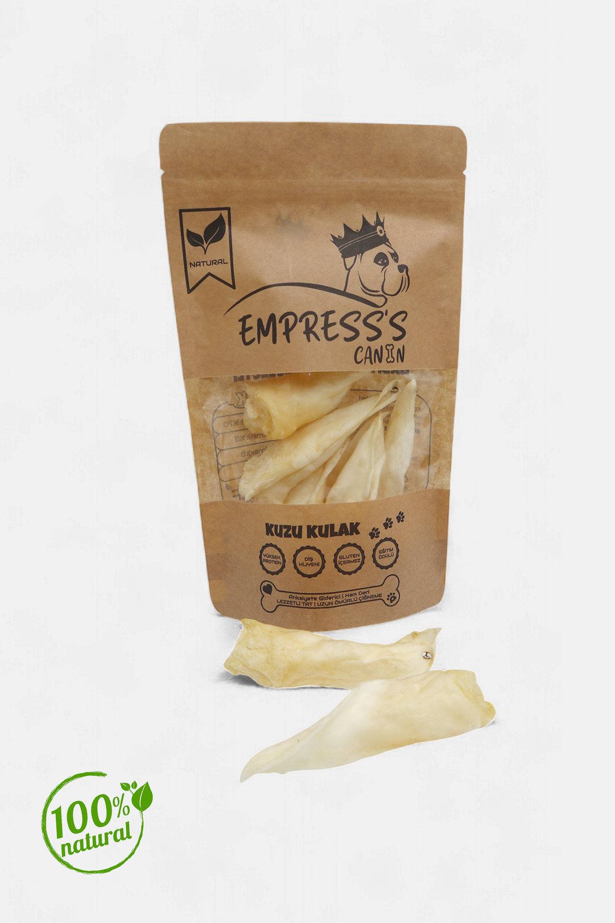 Kuzu Kulak Çiğnemelik Köpek Ödül Maması